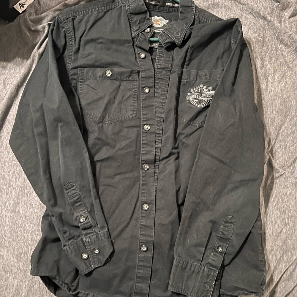 Harley Davidson Long Sleeve Button Up - Picture 2 of 2